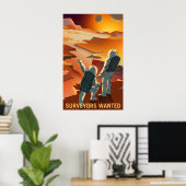 Einstellung von Mars - Umfragen Gewollt Poster (Heimbüro)