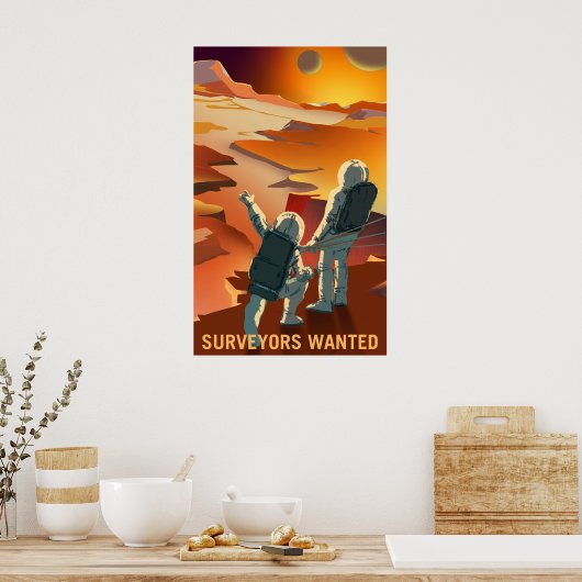 Einstellung von Mars - Umfragen Gewollt Poster (Küche)