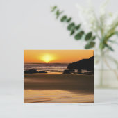 Einstellung von Sun - Bandon, Oregon Postkarte (Stehend Vorderseite)