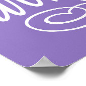 EINSTELLUNGEN motivierend Farbposter Poster (Ecke)