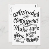 EINSTELLUNGEN motivierend Postkarten (Vorne/Hinten)