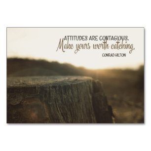 Einstellungen sind ansteckend tischnummer