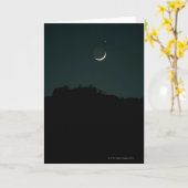 Einstellungs-Halbmond-Mond Karte (Gelbe Blume)