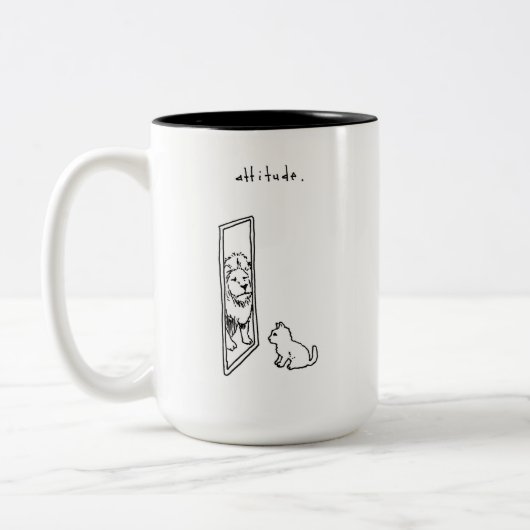 Einstellungsbecher Zweifarbige Tasse (Links)