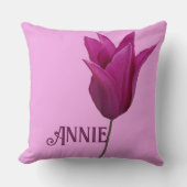 Einstellungsname Annie hübsch rosa florale minimal Kissen (Vorderseite)