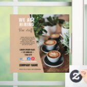 Einstellungspersonal BUSINESS Logo Flyer Poster Pe Fensteraufkleber (Zuhause)