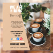 Einstellungspersonal BUSINESS Logo Flyer Poster Pe Fensteraufkleber (Blatt 2)