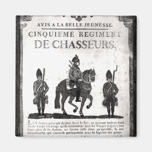 Einstellungsplakat für das fünfte Regiment Magnet