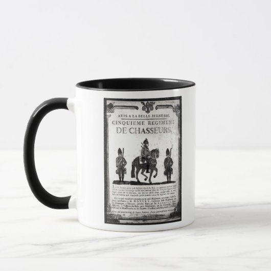 Einstellungsplakat für das fünfte Regiment Tasse (Links)