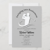 Einstieg in das Retirement Modern Golf Player Part Einladung (Vorderseite)