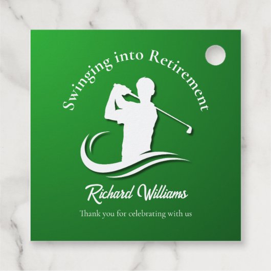 Einstieg in das Retirement Modern Golf Player Part Geschenkanhänger (Rückseite)