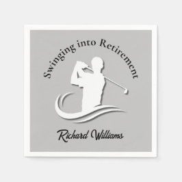 Einstieg in das Retirement Modern Golf Player Part Serviette