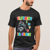 Einstieg in die 7. Klasse Sloth Monster Truck Back T-Shirt (Vorderseite)
