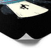 Einstieg in die Alien des Raumschiffs UFO Poster (Ecke)