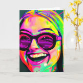 Einstieg in die Gläser | Freundschaft Karte (Gelbe Blume)