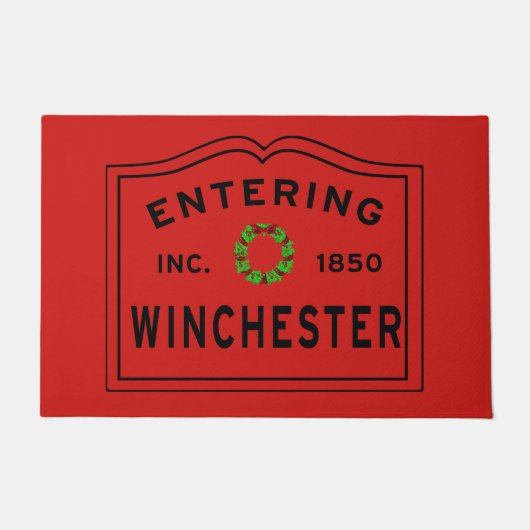 Einstieg in Winchester MA Weihnachten Fußmatte (Vorderseite)