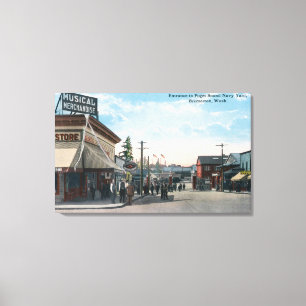 Einstiegsansicht zum Schiff der US-Marine Leinwanddruck