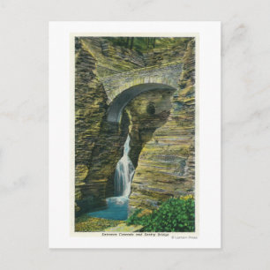 Einstiegskaskade und Sentry Bridge View Postkarte