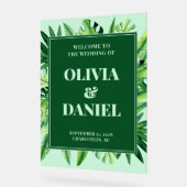 Einstiegsschild für tropische Vegetation Acrylschild (Winkel)