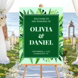 Einstiegsschild für tropische Vegetation Acrylschild