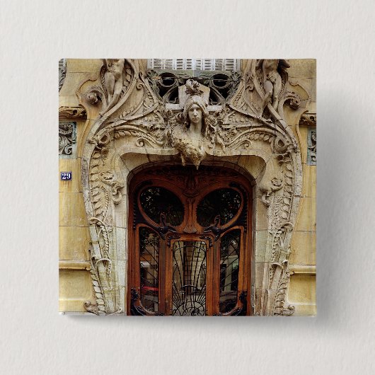 Einstiegstür zu den Wohnungen Button (Vorderseite)