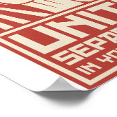 Einstimmigkeit in Ihren eigenen Zuhause Poster (Ecke)