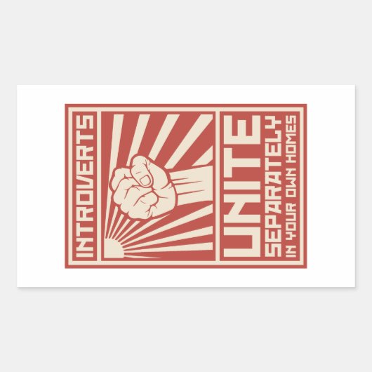 Einstimmigkeit in Ihren eigenen Zuhause Rechteckiger Aufkleber (Vorderseite)