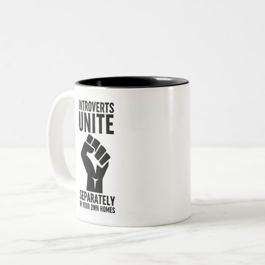 Einstimmigkeit in Ihren eigenen Zuhause Zweifarbige Tasse (Vorderseite Links)