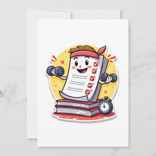 Einstufungspapiere ist mein Cardio-Geschenk für Le Einladung (Vorderseite)