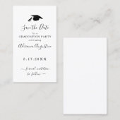 Einstufungspartei Save the Date einfügen Visitenkarte (Vorne/Hinten)