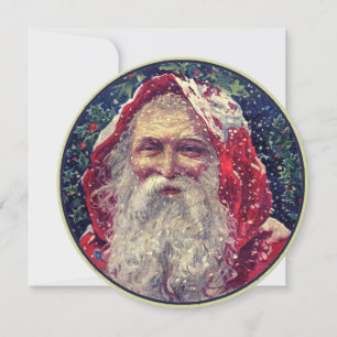 Eintage Weihnachtsmann-Einladung Einladung