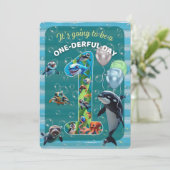 Eintägige Geburtstagsfeier Einladung (Stehend Vorderseite)