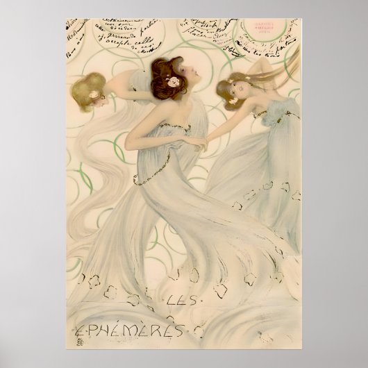 Eintagsfliegen II von Raphael Kirchner Poster (Vorne)