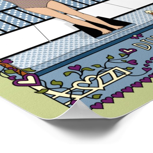 Eintauchen in_A_8x10-Poster Poster (Ecke)