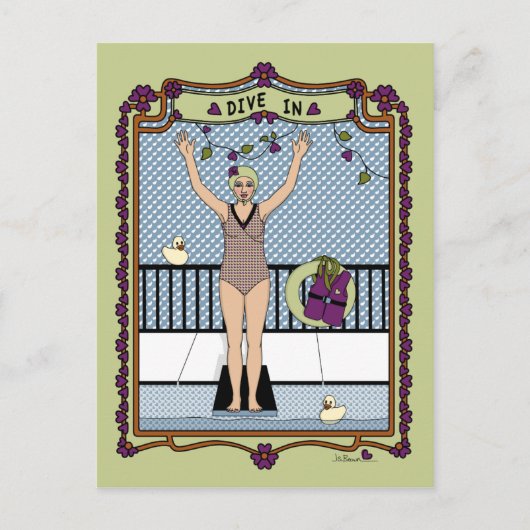 Eintauchen in_A_Postkarte Postkarte (Vorderseite)