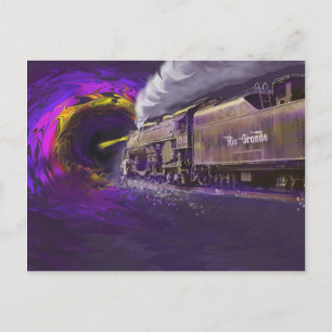 Eintauchen in das Schwarze Loch der Geschichte Postkarte