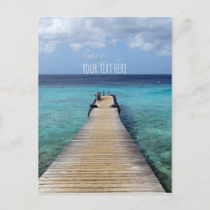 Eintauchen in die Blaue Postkarte mit/ohne Text