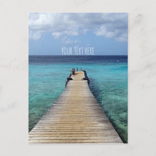 Eintauchen in die Blaue Postkarte mit/ohne Text (Vorderseite)