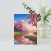 Eintauchen in Frieden und Schönheit Postkarte (Stehend Vorderseite)