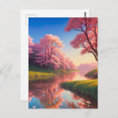 Eintauchen in Frieden und Schönheit Postkarte (Vorne/Hinten)