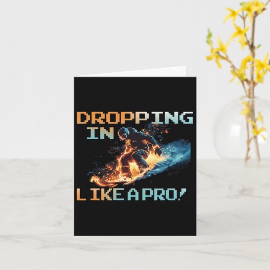 Eintauchen wie ein Pro Karte (Gelbe Blume)