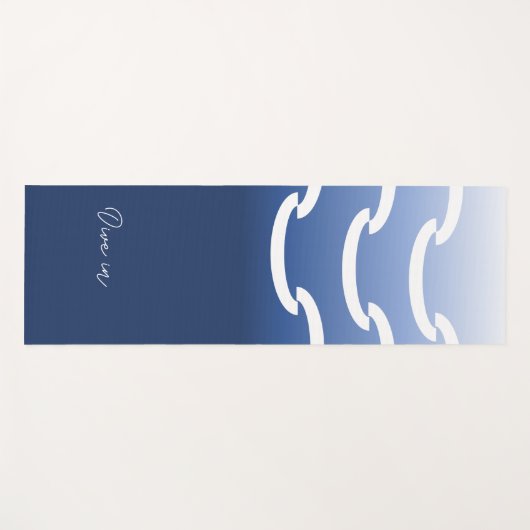 "Eintauchen" Yogamatte (Vorderseite (Horizontal))