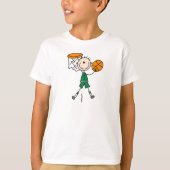 Eintauchendes Jungen-Basketball-Shirt T-Shirt (Vorderseite)