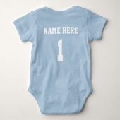 Einteiliger Körper-Anzug personalisierter Baby Strampler (Rückseite)