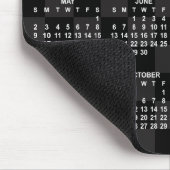 Eintöniges schwarzes Schachbrett 2027 Kalender Mousepad (Ecke)