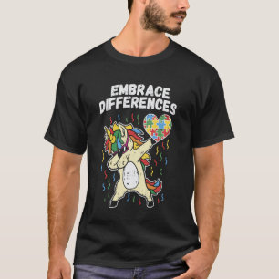 Eintracht Unterschiede Dabbing Einhorn Shirt Autis