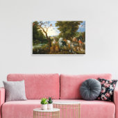Eintrag der Tiere in die Arche Noah (Brueghel) Leinwanddruck (Insitu (Wohnzimmer))