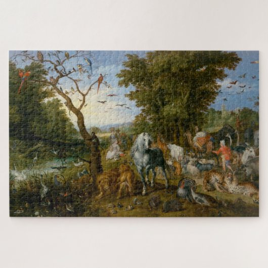 Eintrag der Tiere in die Arche Noah (Brueghel) Puzzle (Horizontal)