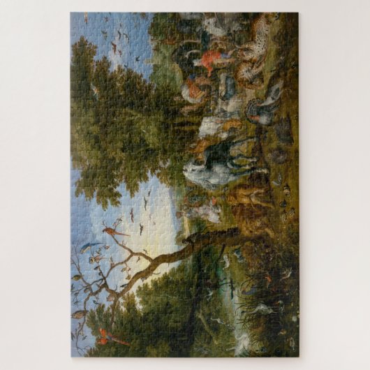Eintrag der Tiere in die Arche Noah (Brueghel) Puzzle (Vertikal)
