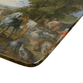 Eintrag der Tiere in die Arche Noah (Brueghel) Schneidebrett (Ecke)